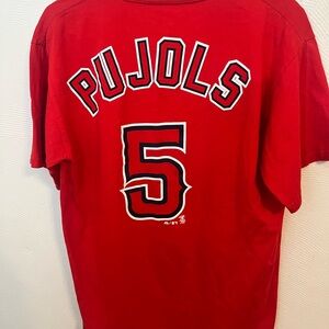 Majestic Red Logo Cotton Tee